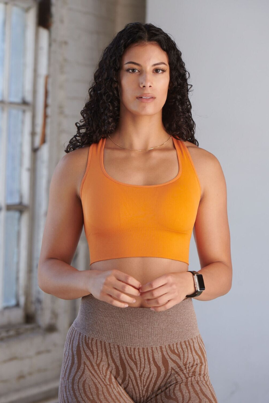 Seamlessly Sexy Sports Bra (Pumpkin Pie)