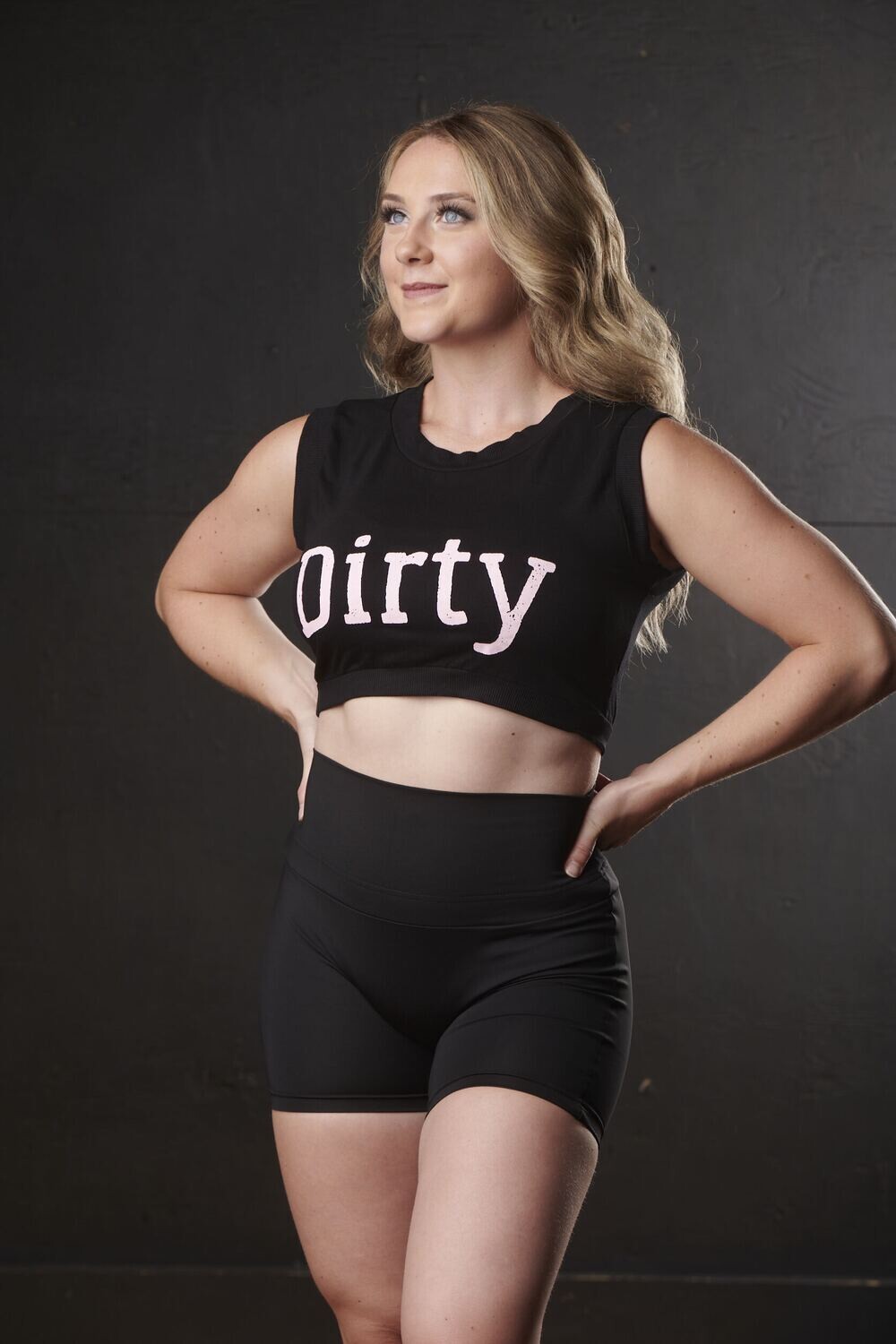 Signature Crop Top (Black/Pink)