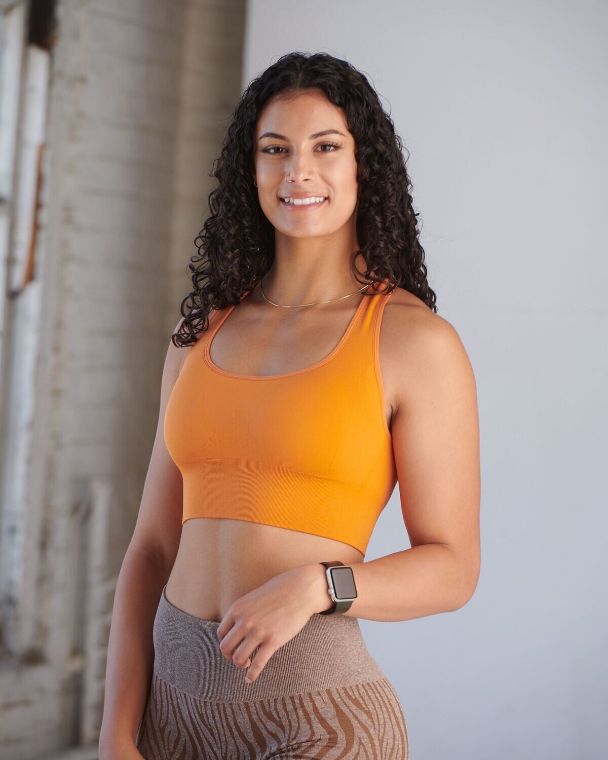 Seamlessly Sexy Sports Bra (Pumpkin Pie)