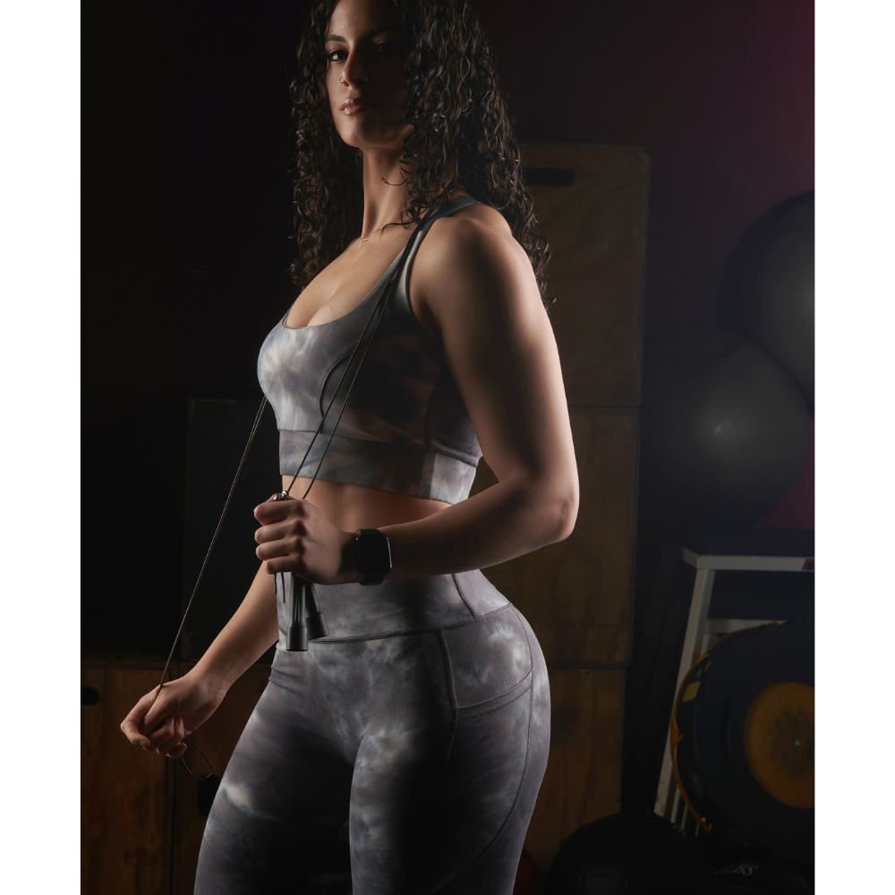 Elevate Leggings (Tie-Dye Grey/Blue)