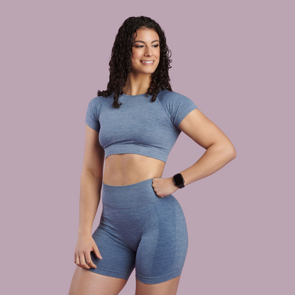 Candylicious Shorts (“French Me” Blue)