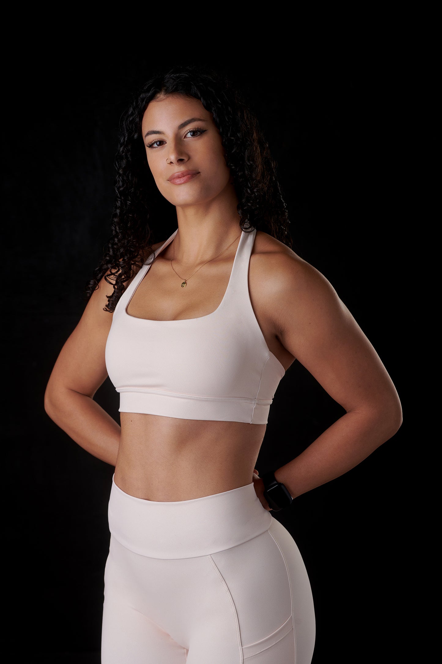 "Allure" Sports Bra (Buttercream)